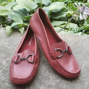 Red Hush Puppies loafers
